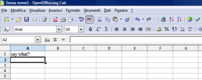 Il gioco segreto di Open Office…