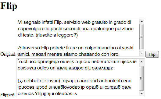 Flip per capovolgere ogni nostra parola