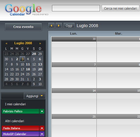 Nuovo look per GCal con Google Calendar Redesigned