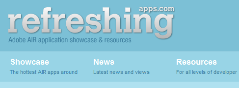RefreshingApps, directory per nuovi software AIR