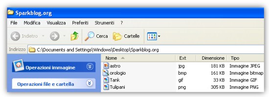 CPExt per aggiungere a Windows Explorer la colonna per la visualizzazione per estensione