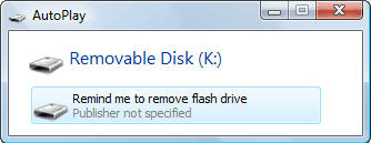Flash Drive Reminder per non dimenticare la pen drive!