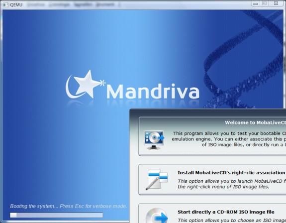 MobaLiveCD per emulare LiveCD direttamente da Windows