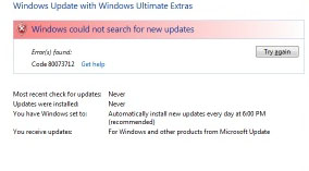 Risolvere l’errore 80073712 di Windows Update