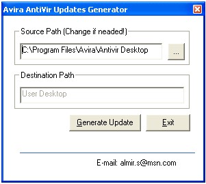 avira antivir update generator Come aggiornare Avira Antivir off line