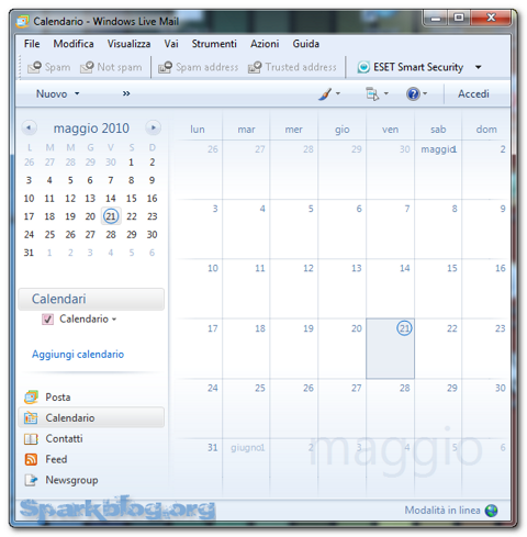 Calendario in Windows 7 – Dove sei finito?