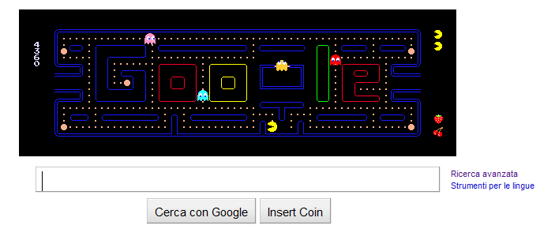 Google diventa gioco per il trentesimo anniversario dalla nascita di PacMan