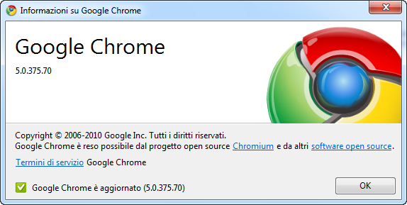 Come verificare la versione in uso di Google Chrome