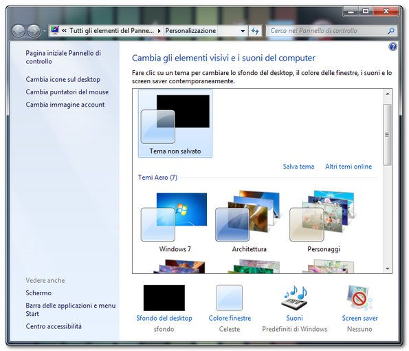 Come scaricare ed installare temi in Windows 7