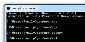 Come visualizzare i dati delle Performance dal Prompt dei Comandi con Windows 7