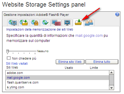 Come cancellare la cache di Adobe Flash Player