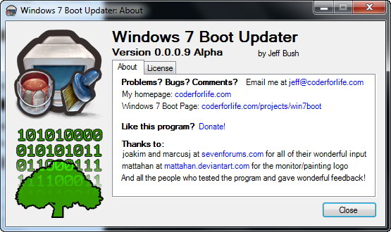 Windows 7 Boot Updater, ovvero Personalizzare la schermata di Avvio di Windows 7