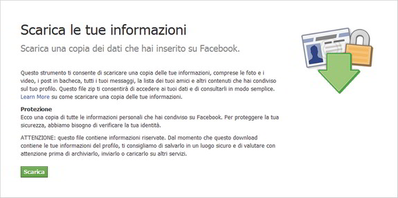 Come scaricare Tutti i Dati del nostro Profilo Facebook