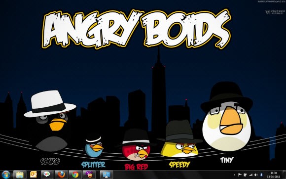 [Download] Tema Angry Birds per Windows 7