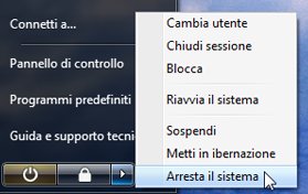 Come creare collegamenti per Spegnere e Riavviare Windows 7