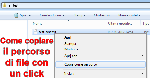 Come trovare e copiare il percorso di un file con un click in Windows