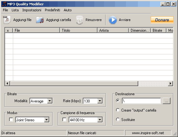 Come cambiare il bitrate degli mp3 con MP3 Quality Modifier