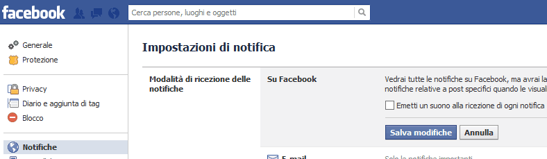 Come far smettere Facebook dal fare “Beep”