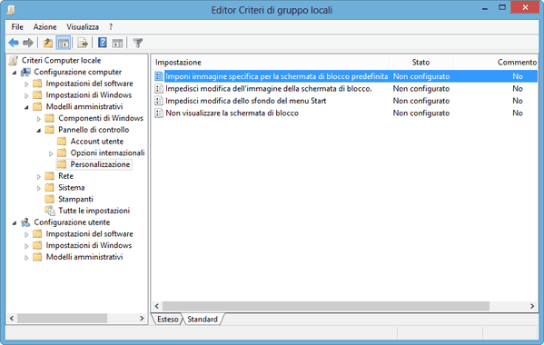 Come cambiare l’immagine della Schermata di Blocco in Windows 8