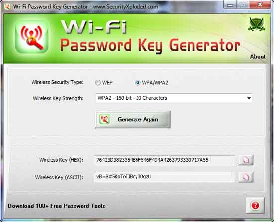Come generare una password per il tuo router wireless con Wi-Fi Password Key Generator