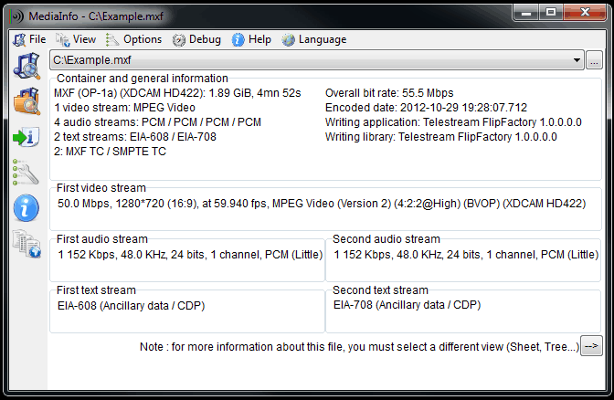 mediainfo-interface