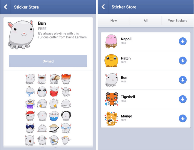 Come ordinare o cancellare gli stickers della App di Facebook su Android e iOS