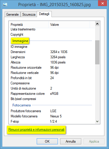 exif-esempio
